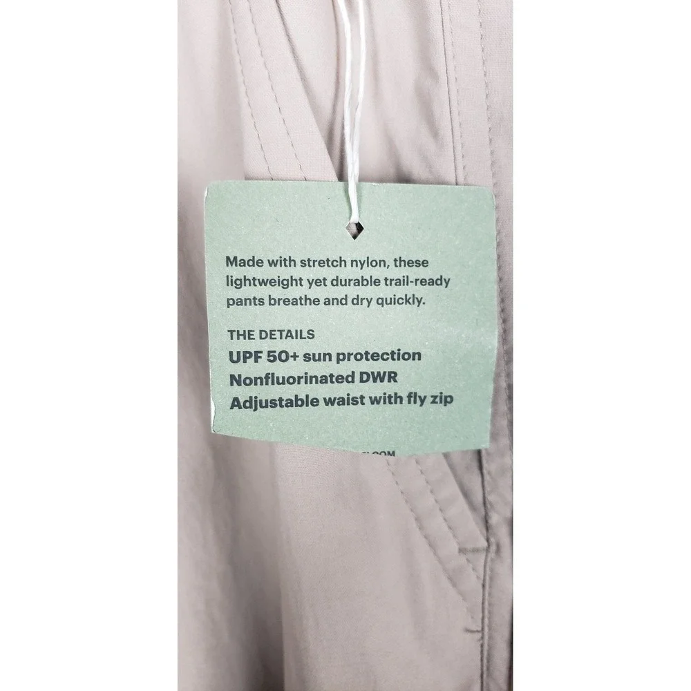 REI‎ Co Op Mens 40x32L Tan Lightweight Trail Ready Outdoor Pants UPF 50 Gorpcore